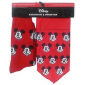 Wholesale - 1pk ADULT MICKEY MOUSE DOG LOVER CREW SOCKS+BANDANA SIZE 9-11, UPC: 193159187088